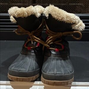 Storm Black and Brown Winter Boots